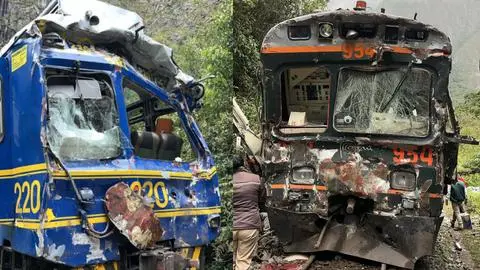Dos trenes colisionaron frontalmente en Machu Picchu: más de 100 afectados