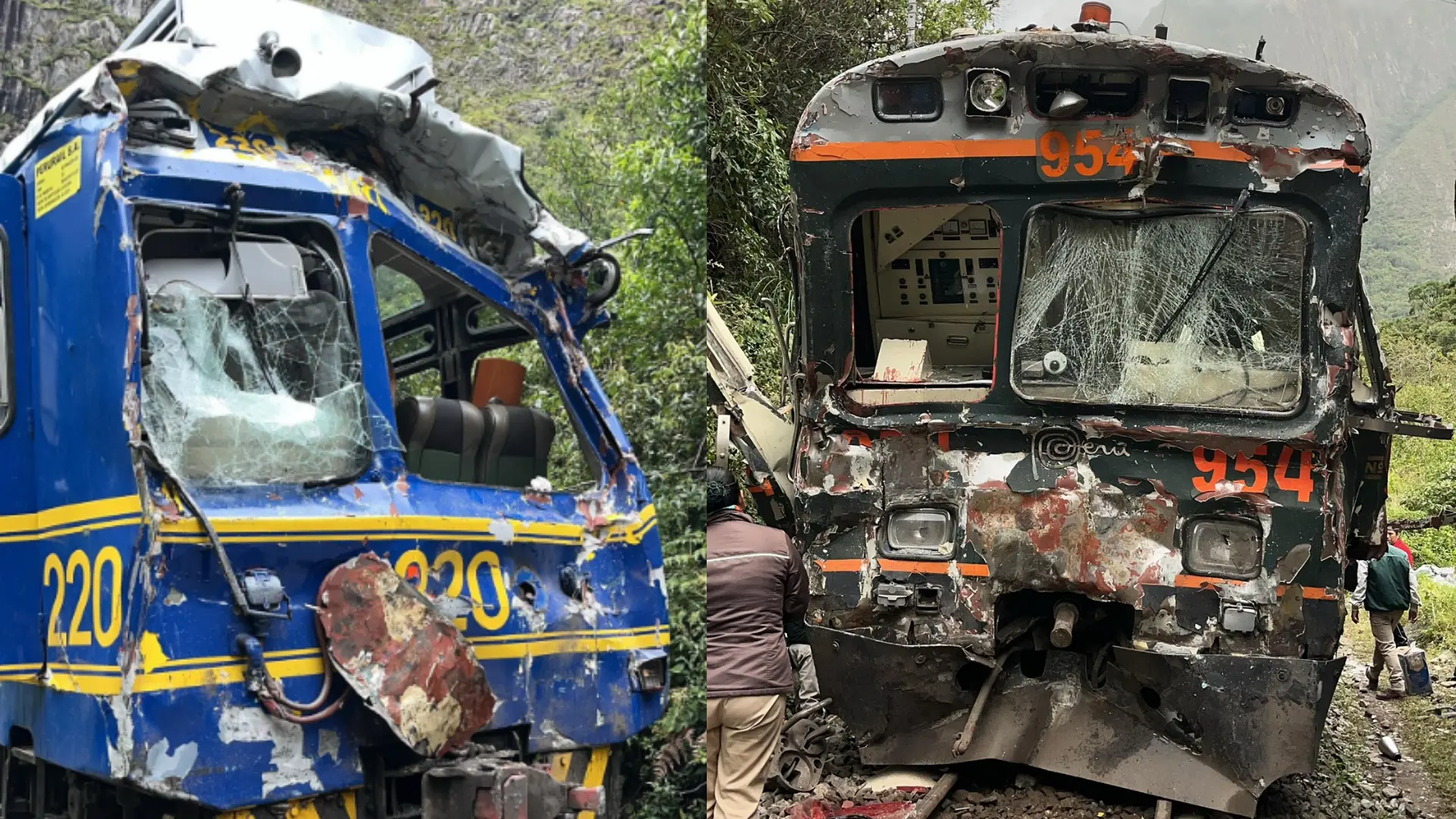 Dos trenes colisionaron frontalmente en Machu Picchu: más de 100 afectados