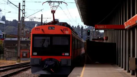 EFE Sur aún no define el futuro de los carros del Biotren naranja