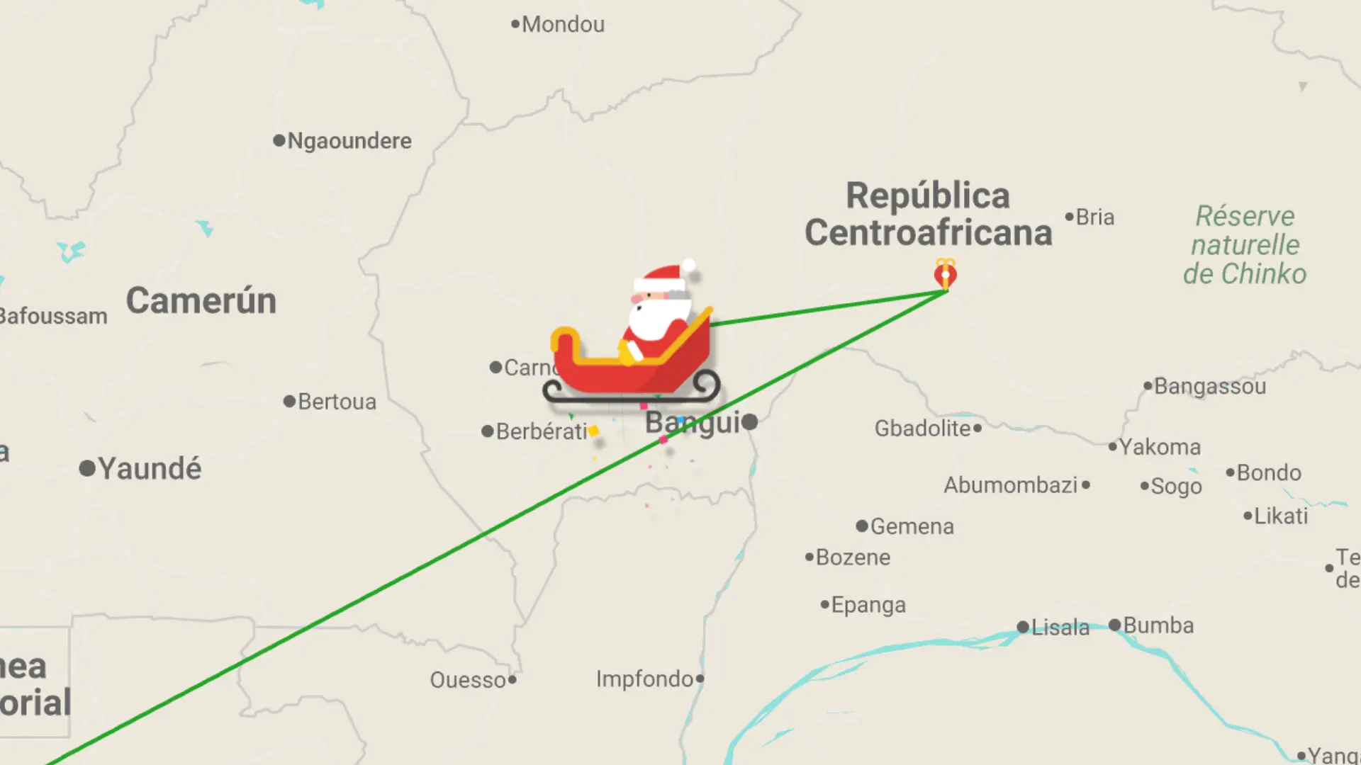 ¡Cada vez más cerca!: Revisa el recorrido del Viejito Pascuero en tiempo real