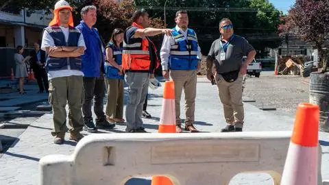 Municipio de Concepción inspeccionó avance de obras de Plaza Perú