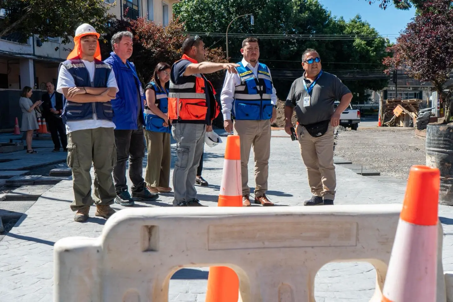 Municipio de Concepción inspeccionó avance de obras de Plaza Perú