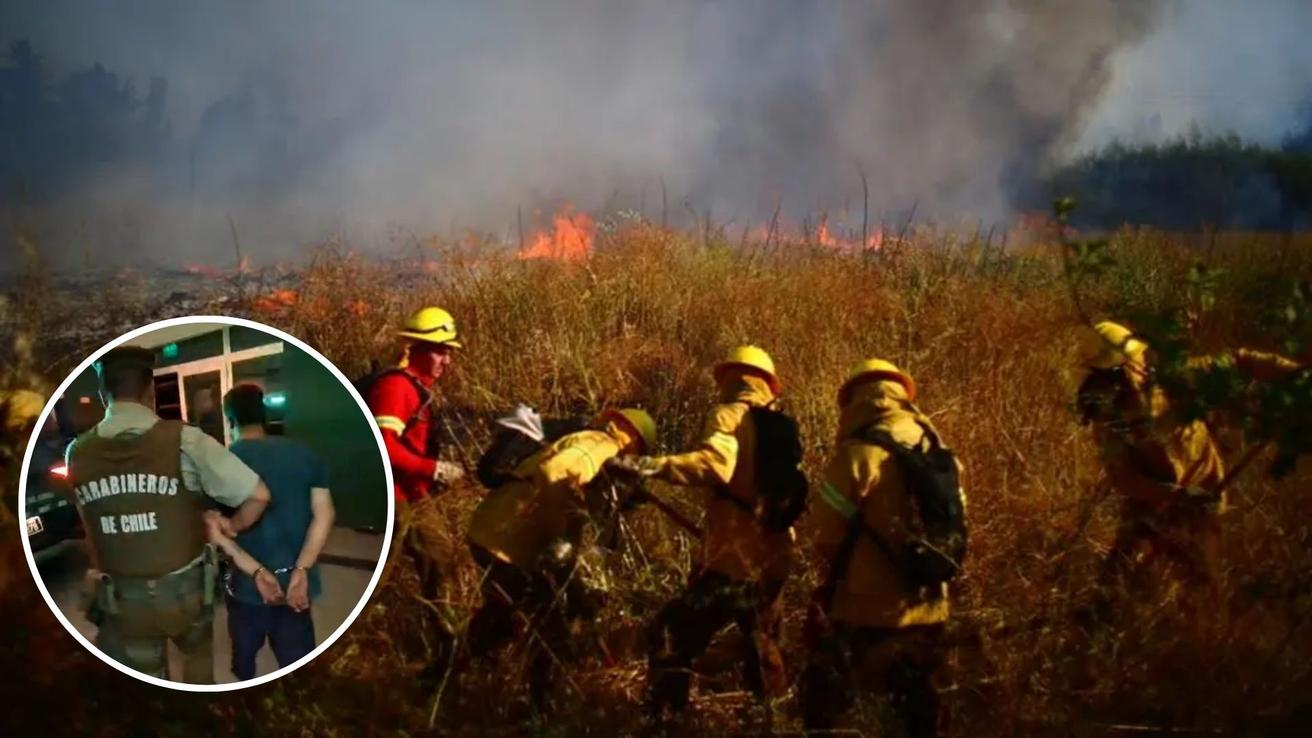 Carabineros detiene a ex brigadista de Conaf involucrado en incendio forestal de Coronel