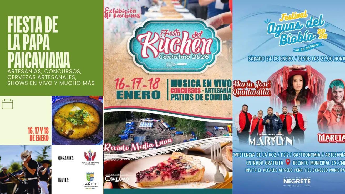 Fiestas costumbristas 2026: Los panoramas más ricos de la Región del Biobío