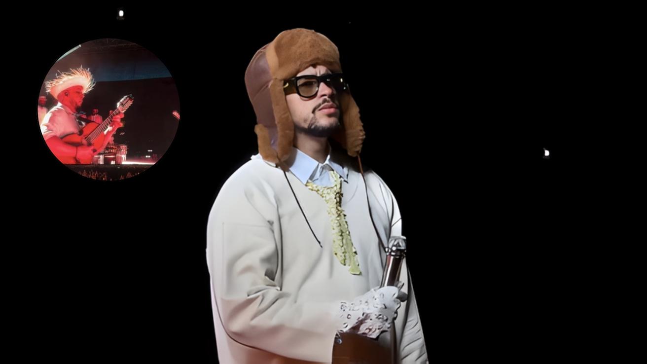 Sorprenden con tributo a Víctor Jara en medio del primer concierto de Bad Bunny en Chile