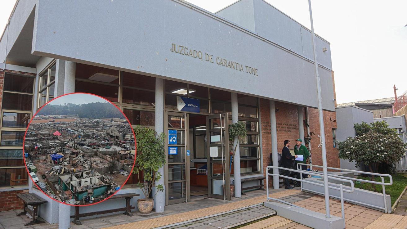 Imputado por incendios forestales en Tomé queda en libertad con firma mensual
