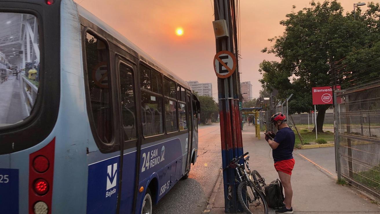 Transporte público del Gran Concepción sufre pérdidas por los incendios