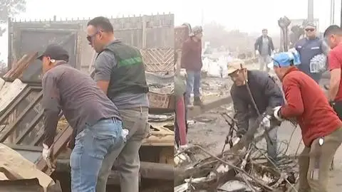 Reinserción y solidaridad en medio de la emergencia por los incendios en Tomé