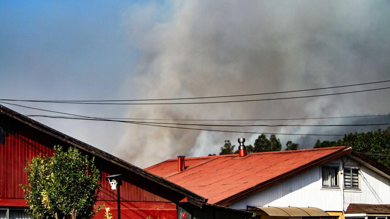 Aumentan a siete los incendios forestales en combate en el Biobío: casi 30 mil hectáreas quemadas