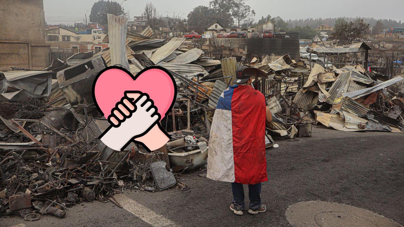 10 formas de ayudar a los damnificados por los incendios en Concepción, Penco, Tomé y Florida