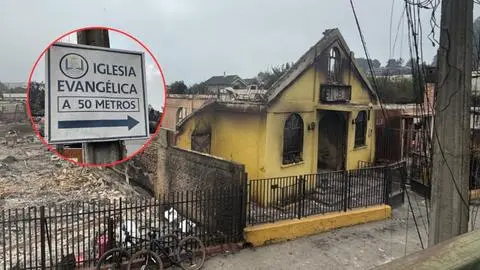 Dieciséis iglesias resultan quemadas por los incendios forestales en el Gran Concepción