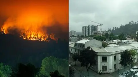 Experto de MeteoChile explica inesperada nubosidad que llegó al Gran Concepción en medio de incendios forestales