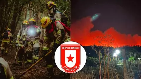 Incendios forestales en Biobío: Bomberos de Concepción pide donaciones para alimentar a más de 400 voluntarios