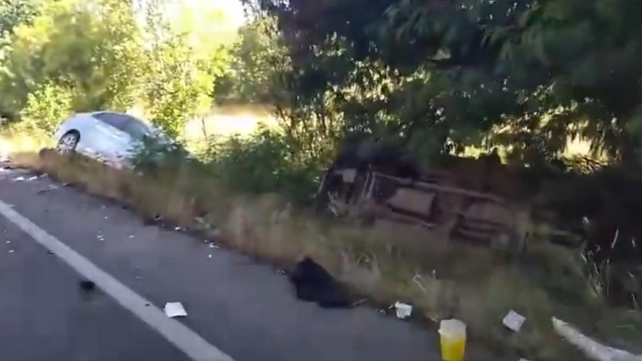 Accidente de tránsito en ruta que une Villarrica y Pucón termina con un niño fallecido y diez lesionados