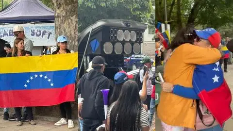 Venezolanos en Concepción celebran la captura de Nicolás Maduro