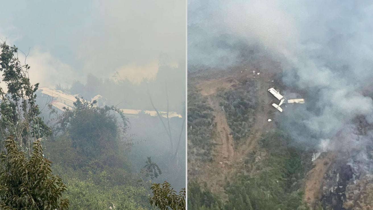 Revelan estado de salud del piloto de avioneta que capotó mientras combatía incendio en Lebu