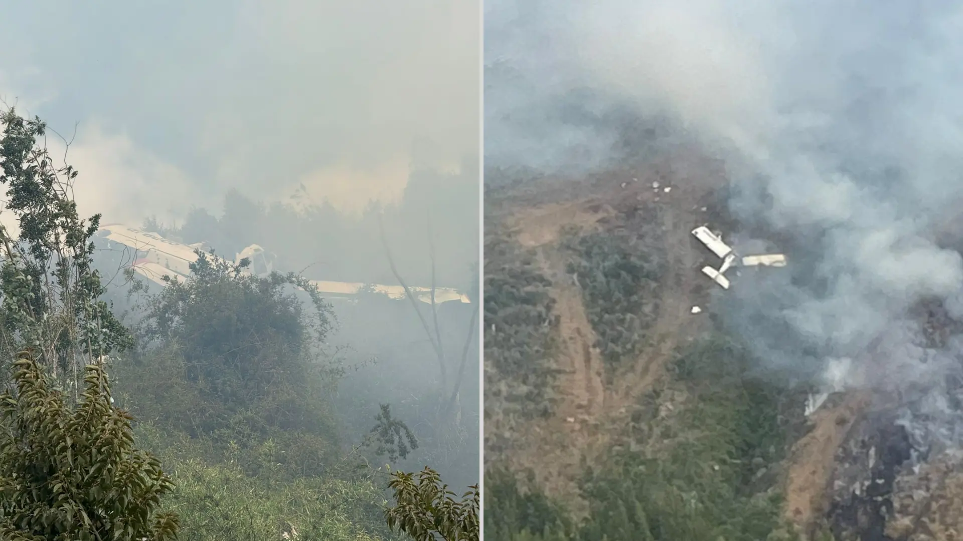 Revelan estado de salud del piloto de avioneta que capotó mientras combatía incendio en Lebu