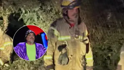 Paul “El Flaco” Vásquez se une a los bomberos del Biobío para combatir los incendios forestales
