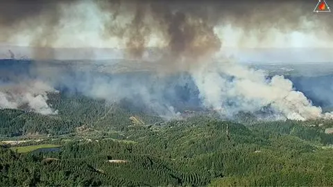 Fiscalía detalla cómo se habría originado el mega incendio en el Biobío: fuego inicial fue menor, pero se propagó por pavesas