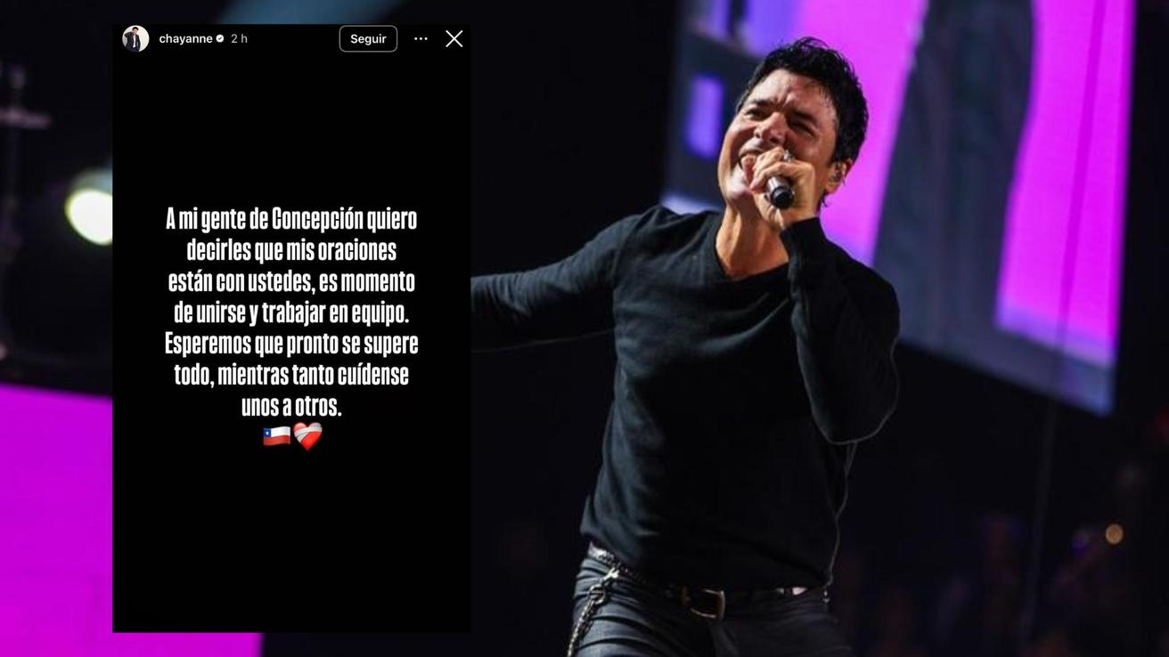 Chayanne envía mensaje de apoyo a damnificados por incendios en el Biobío: “mis oraciones están con ustedes”
