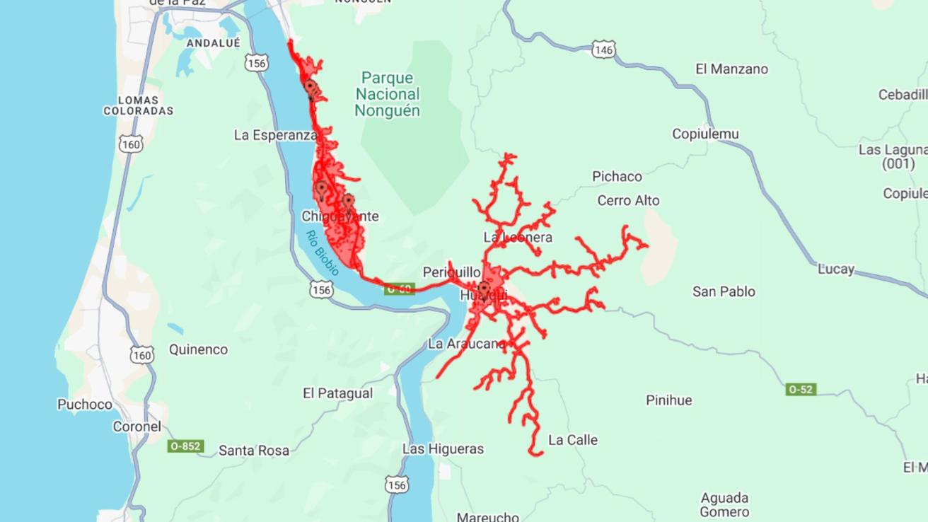 Masivo corte de luz afecta a sectores de Concepción, Chiguayante y Hualqui por falla en línea de transmisión