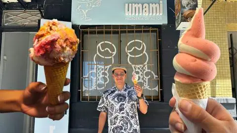 Los helados de Umami estrenan formato soft y nuevo sabor a torta amor en el centro de Concepción