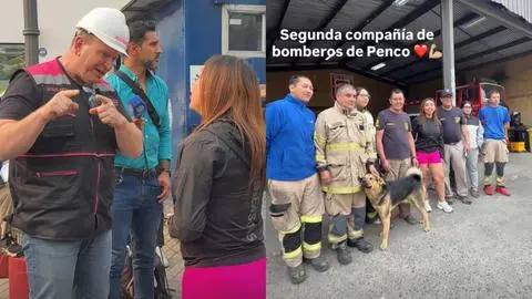 Naya Fácil entrega agua, bebidas isotónicas y comida para perro a Bomberos de Penco y Lirquén