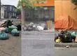 Basura se acumuló en el centro de Concepción a pesar de la petición de no sacarla