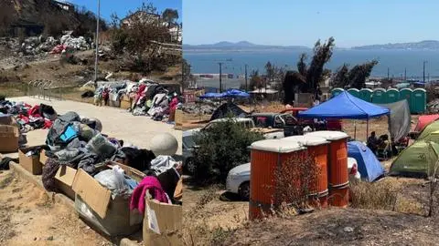 Baños químicos, desechos en la calle y acumulaciones de ropa aumentan preocupación  por salubridad en cerros de Lirquén