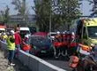 Accidente de tránsito deja al menos siete personas atropelladas y cinco autos colisionados
