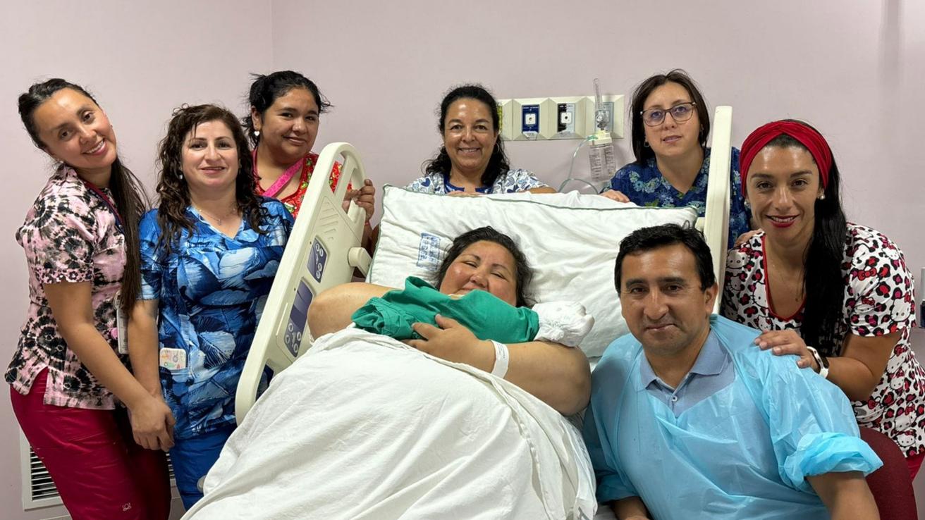 Justo a medianoche: primer bebé de 2026 nació por urgencia en el Hospital Regional de Concepción