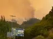 Incendio forestal alcanza al sector Palomares en Concepción: Habrían viviendas quemadas