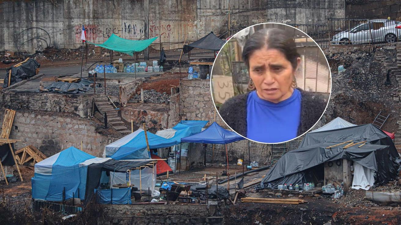 Sobreviviente del megaincendio en Lirquén se salvó con su nieta de dos semanas de vida y hoy vive en una carpa: Clama por ayuda