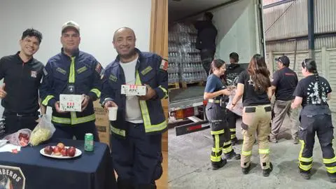 Bomberos del Biobío agradecieron apoyo del sector privado durante el combate de los incendios forestales