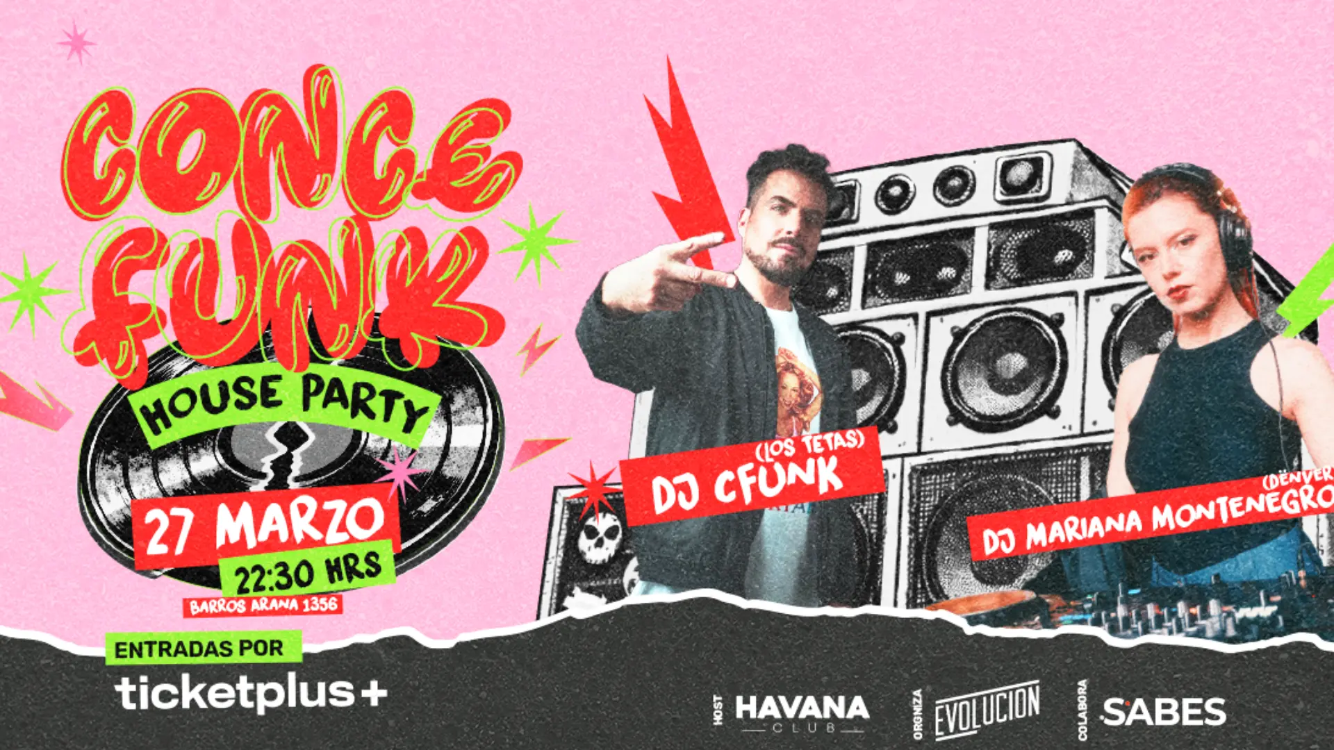 C-Funk de Los Tetas y Mariana Montenegro de Dënver encabezan fiesta funk en Concepción durante fin de semana del REC
