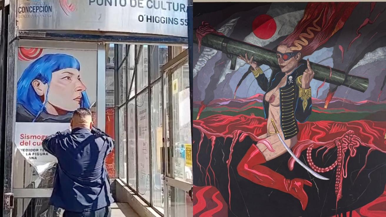 Cierran exposición donde estaba obra de Camila Polizzi en el Municipio de Concepción: Anuncian sumario administrativo