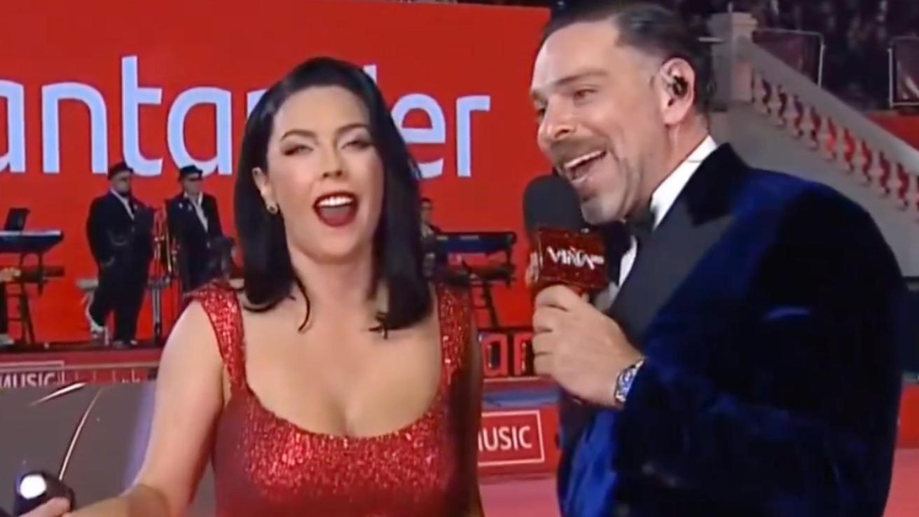 “Me encanta, el decorado”: Daniela Aránguiz recibió las pifias del público en la Gala de Viña