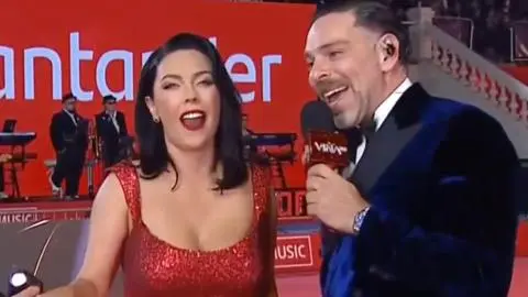 “Me encanta, el decorado”: Daniela Aránguiz recibió las pifias del público en la Gala de Viña
