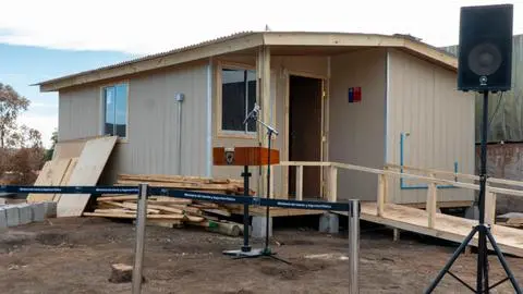 Lo Tato recibe la vivienda de emergencia nº100 de las entregadas en el Biobío y Ñuble tras incendios forestales