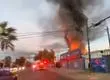 Incendio de gran magnitud afecta a una fábrica de telas durante la mañana de este jueves en la comuna de Independencia