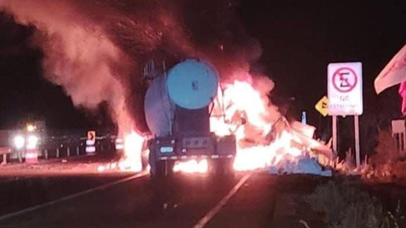 Camionero pierde la vida tras choque y posterior incendio de su máquina en la Ruta 5 a la altura de la comuna de Ovalle