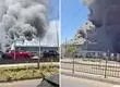 Clientes fueron evacuados: Gigantesco incendio destruye supermercado y locales comerciales en Machalí