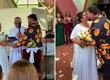 ¡Vivan los novios! Otakin y su pareja se casaron en conocida iglesia penquista