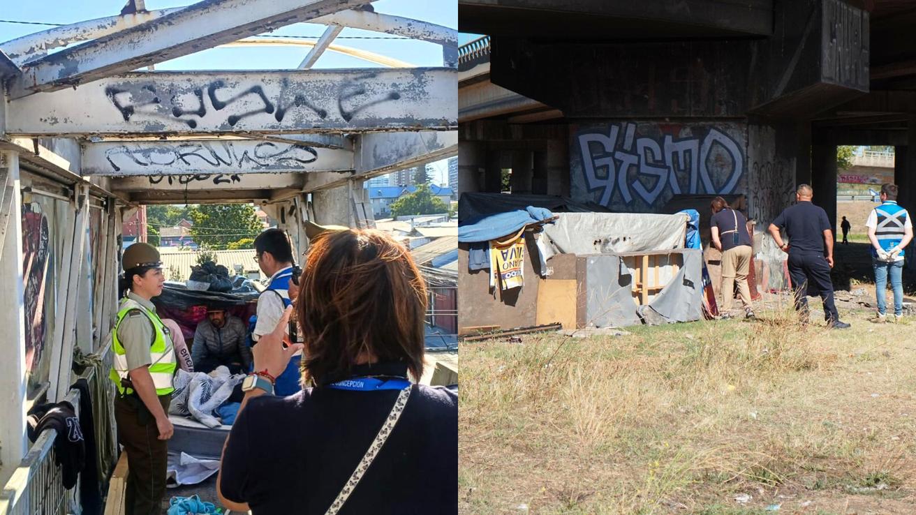Retiran rucos y limpian sectores que generaban incivilidades en Concepción