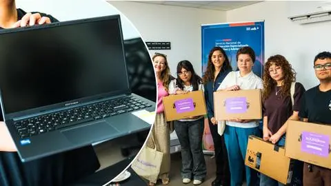 Entregan computadores a 9 jóvenes del Servicio de Protección del Biobío que ingresan a la educación superior este año
