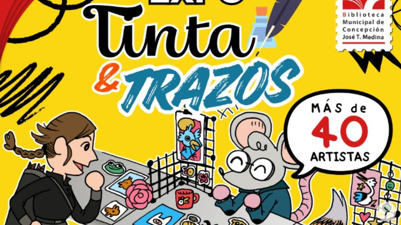 Exposición Tinta y Trazos llegará a la biblioteca de Concepción este 28 de febrero y 1 de marzo