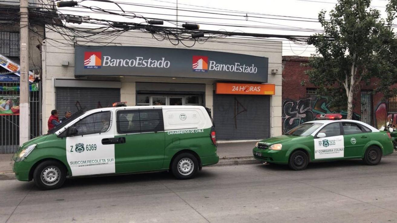 Intento de robo a sucursal de Banco Estado deja daños de casi 30 millones de pesos