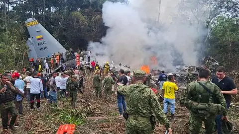 Confirman la muerte de 66 personas: Detalles del accidente de avión militar que enluta a Colombia
