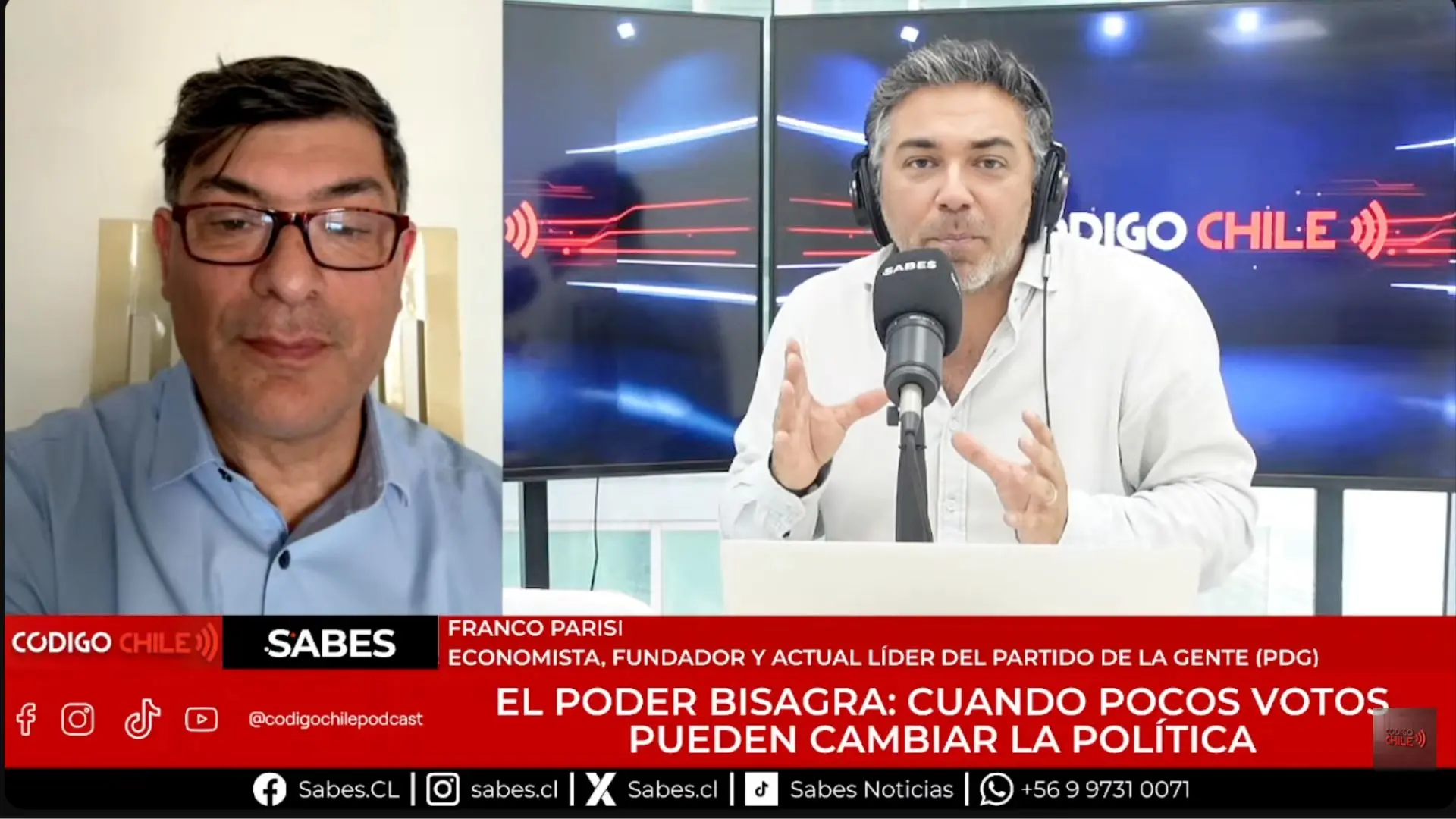 “Ese ofrecimiento lo tengo en los chats desde hace tres semanas”: Franco Parisi sobre la propuesta que hizo Briones para seremi del Biobío