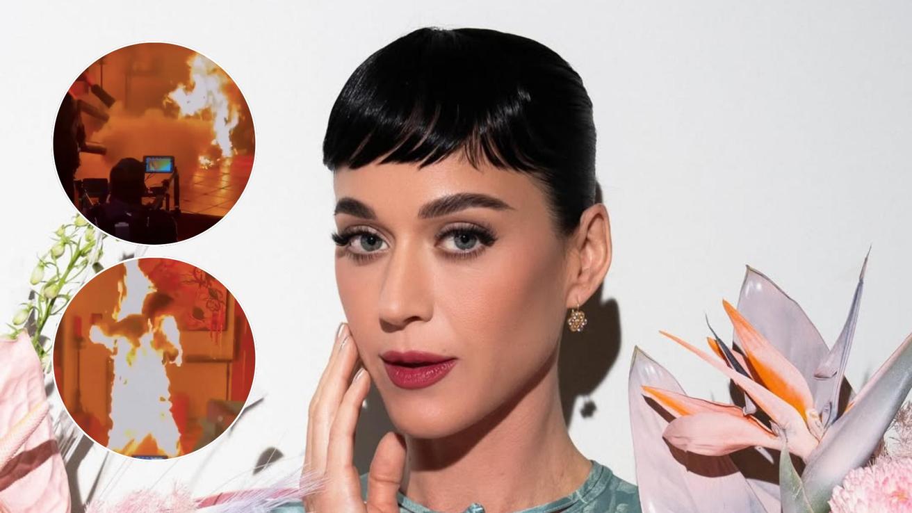 Impactante video muestra a Katy Perry envuelta en llamas para su nuevo videoclip